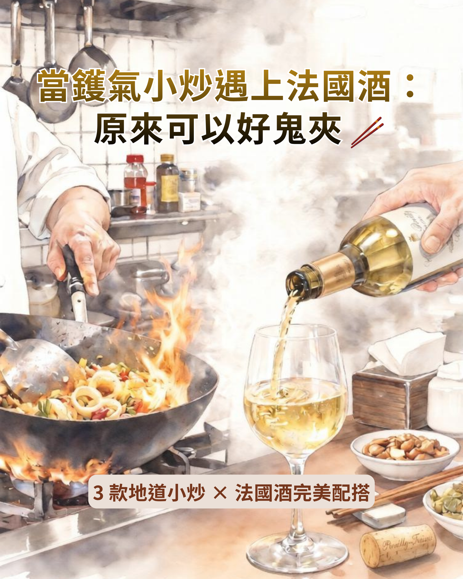 當鑊氣小炒遇上法國酒，原來可以好鬼夾？！🥢✨