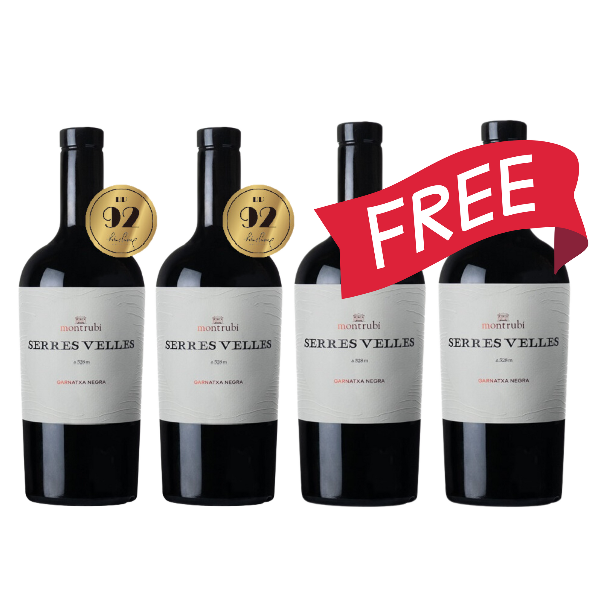 買二送二 Buy 2 Get 2 Free Heretat MontRubi Serres Velles Garnatxa 2021 (RP: 92)