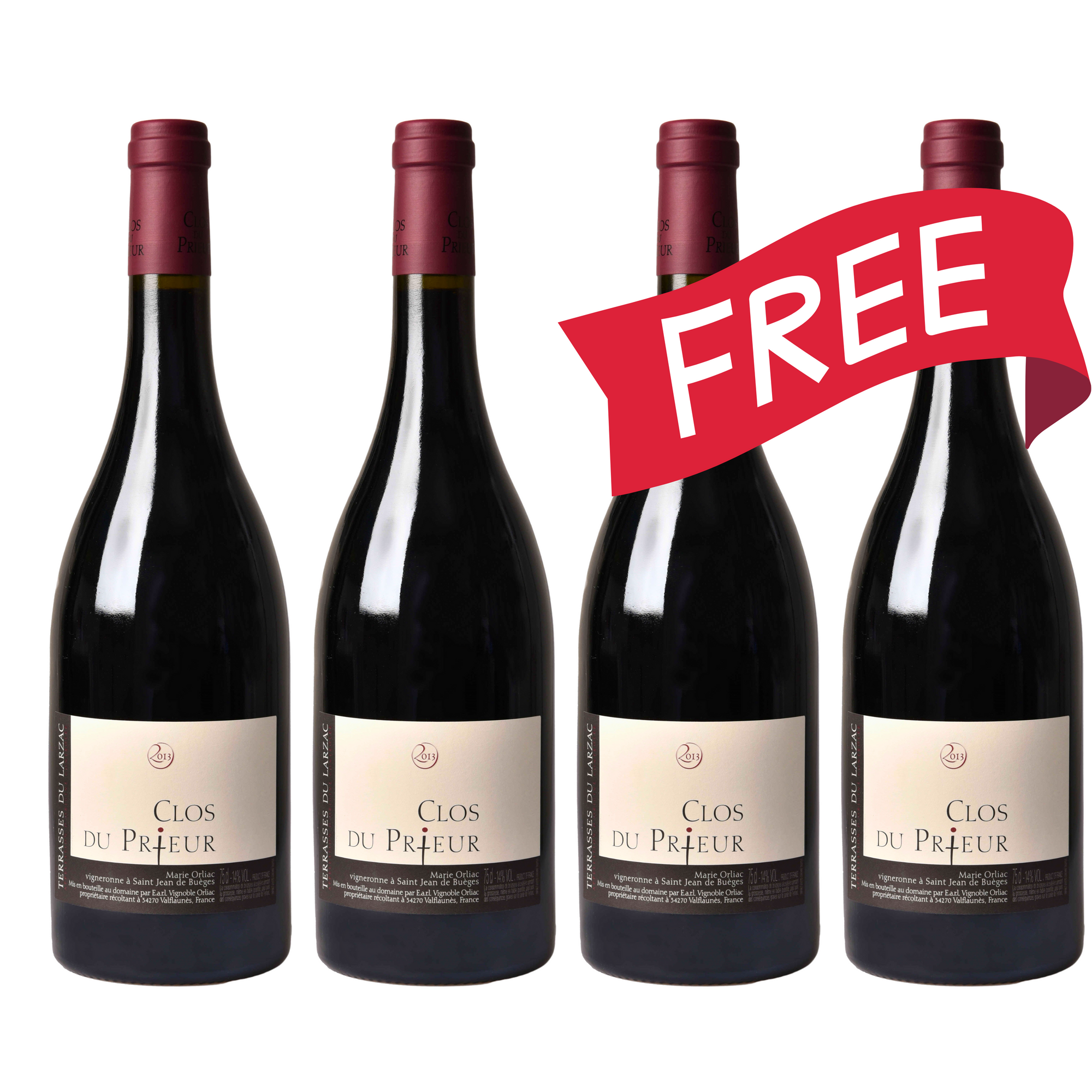 買二送二 Buy 2 Get 2 Free Clos du Prieur Terrasses du Larzac 2011 / 2012 (RP:90+)