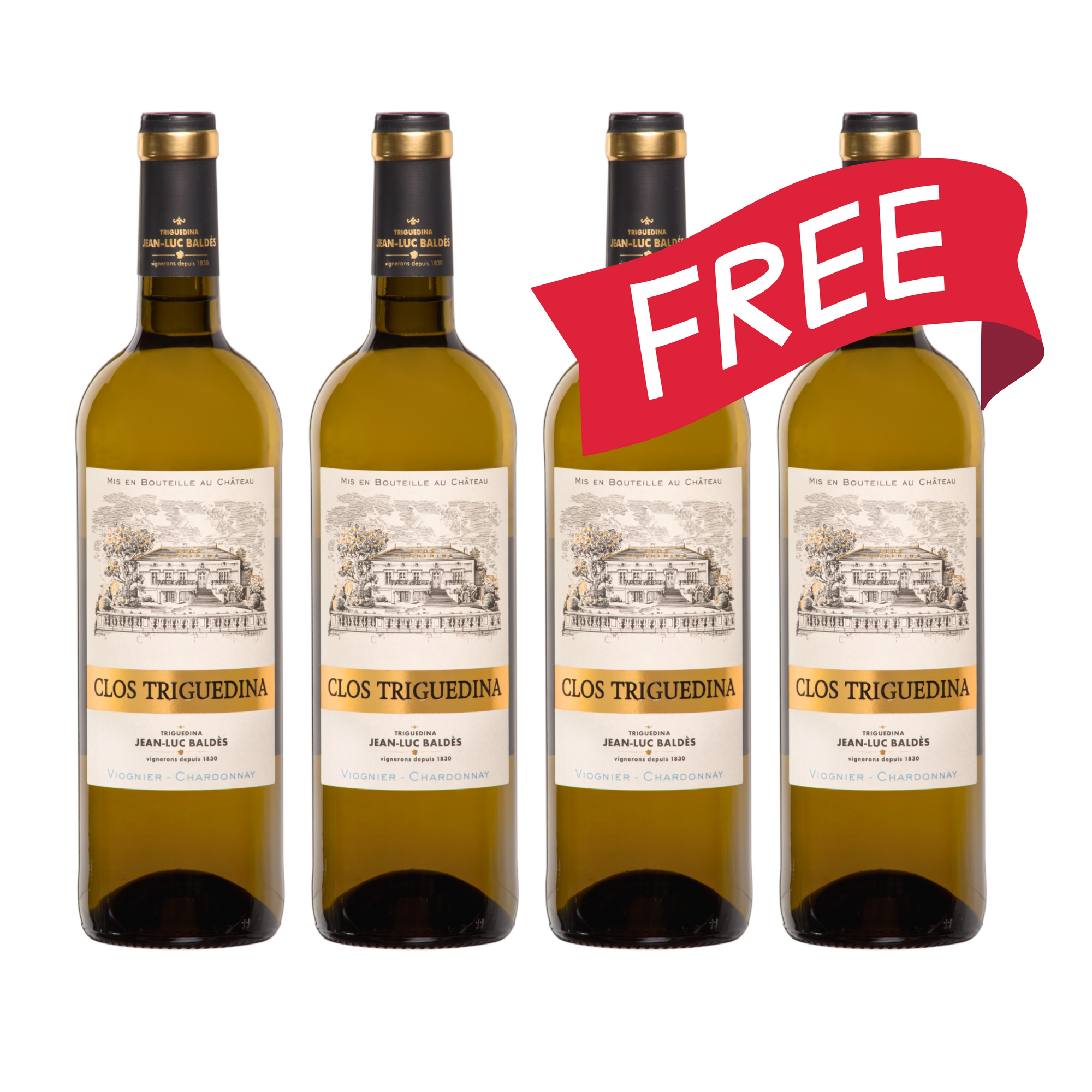 買二送二 Buy 2 Get 2 Free Clos Triguedina Viognier Chardonnay 2014