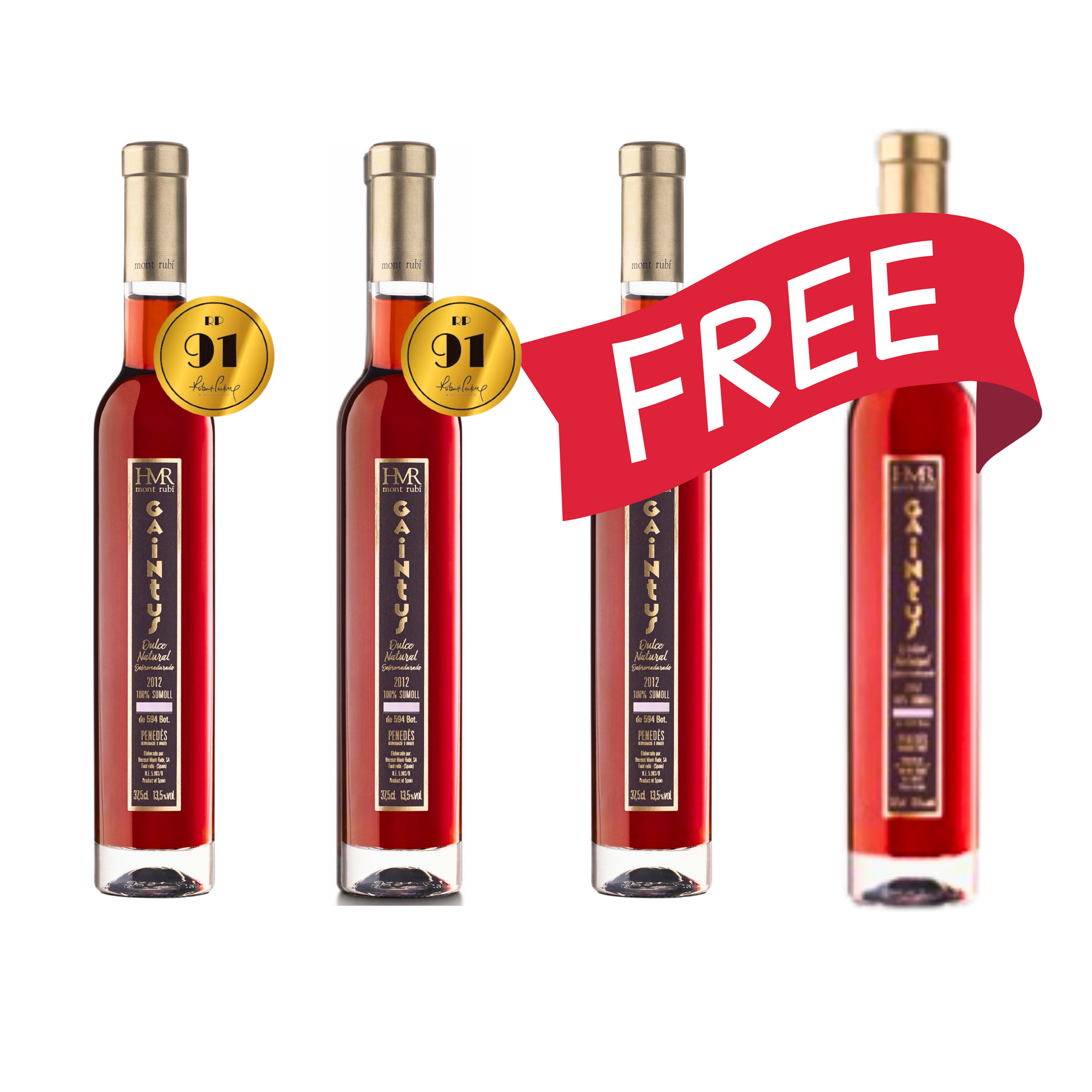 買二送二 Buy 2 Get 2 Free Heretat MontRubi Gaintus Sobremadurado 2019 (375ml) (RP: 91)