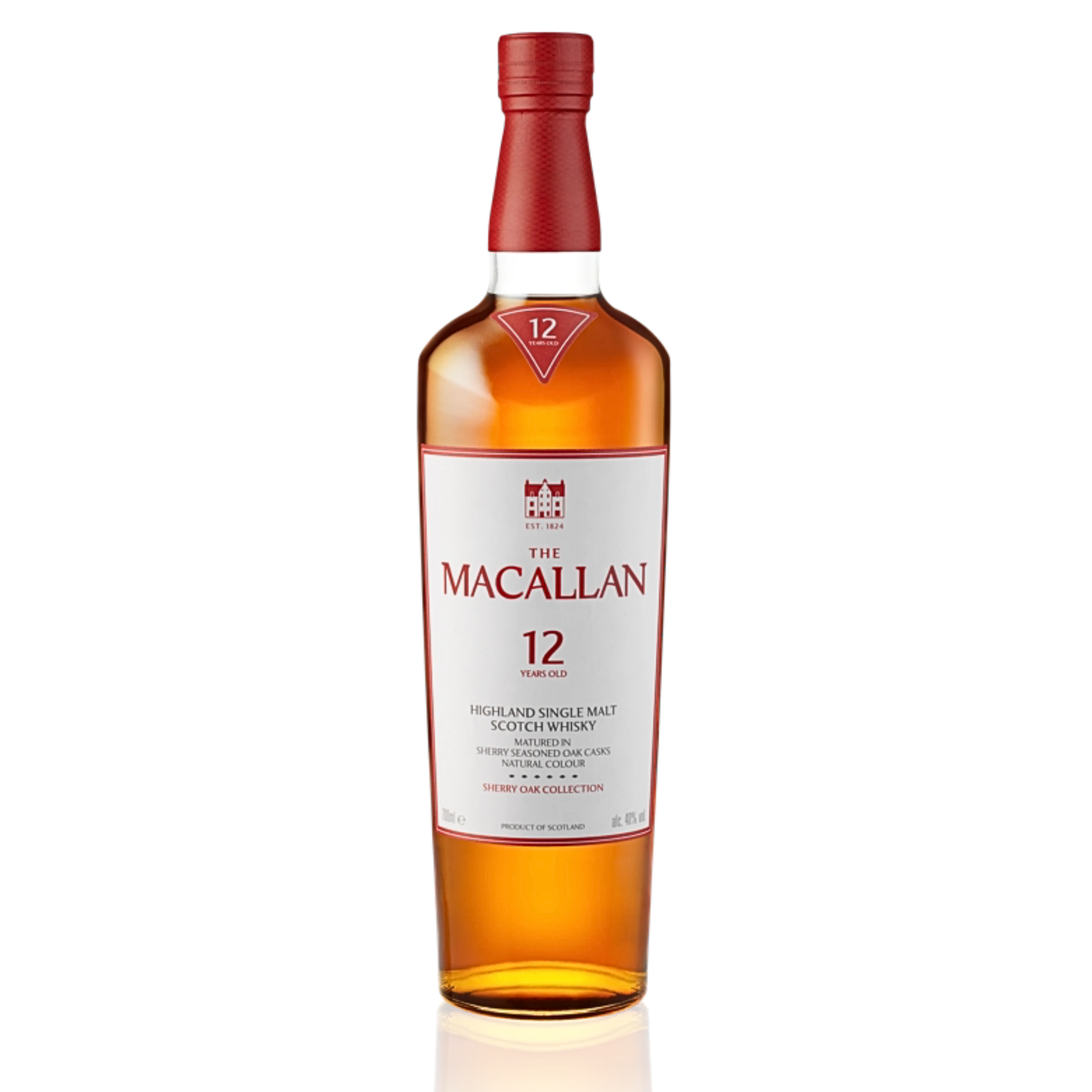 Macallan 12 Years Old Scotch Whisky Sherry Oak w/Box