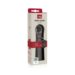 Vacu Vin Wine Saver Loop Graphite Box Set │with 1 Stopper