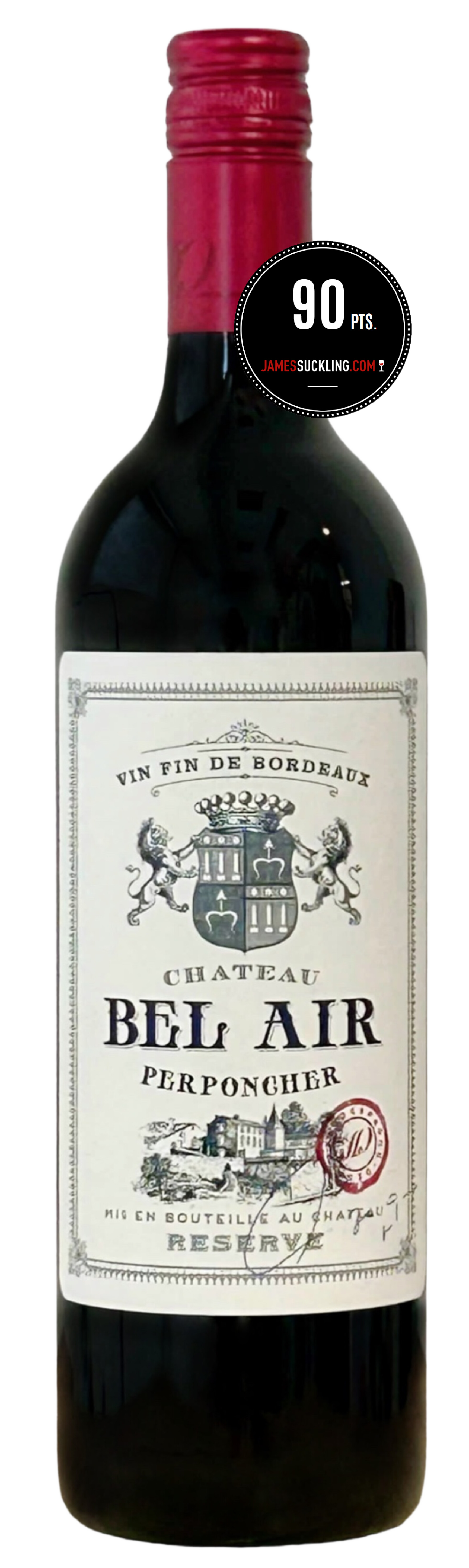 典雅和有活力的超級波爾多 Chateau Bel Air Perponcher Reserve Red 2020 (JS: 90, Decanter: 90)