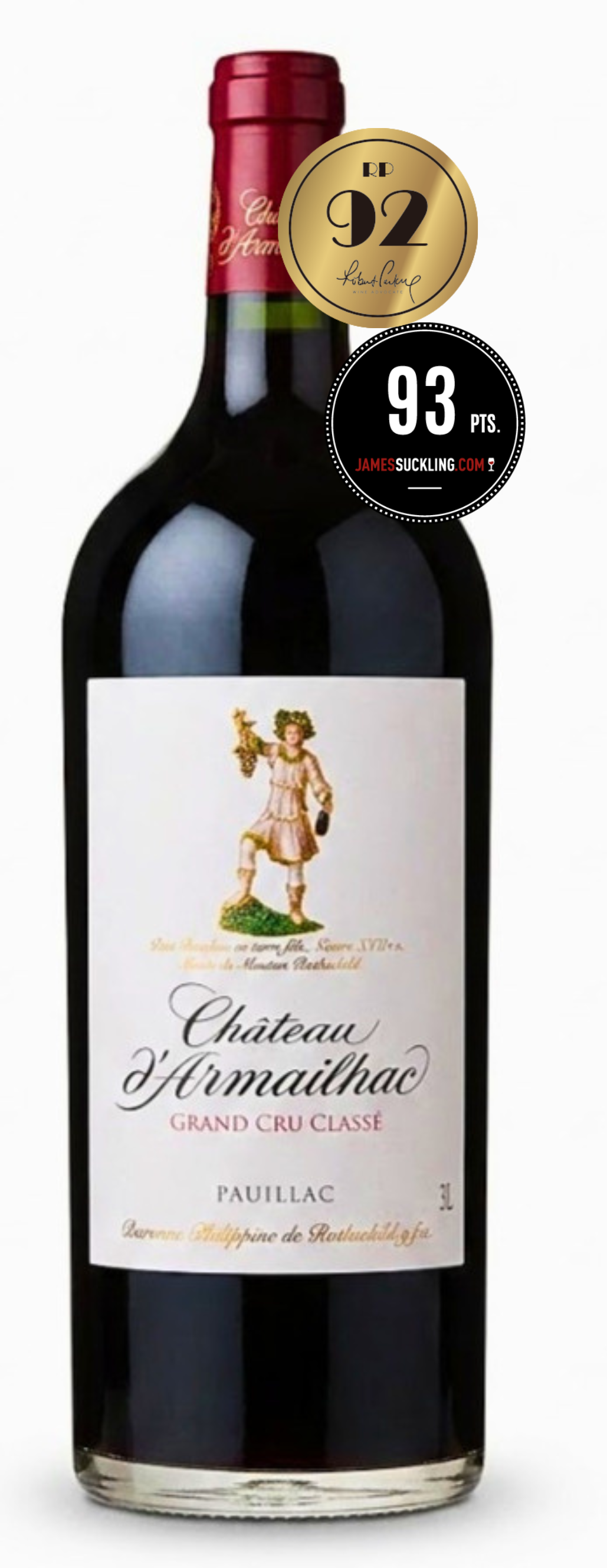 Chateau d'Armailhac 2010, 3L (RP: 92, JS: 93)