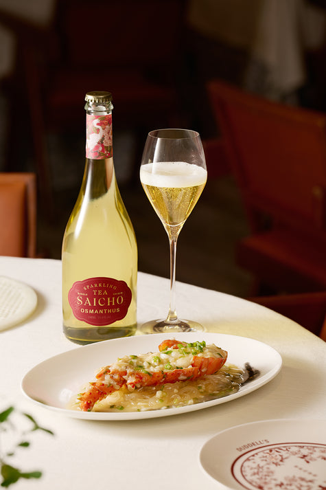 Saicho 'Osmanthus' Sparkling Cold Brewed Tea with Gift Box (0% Alc)