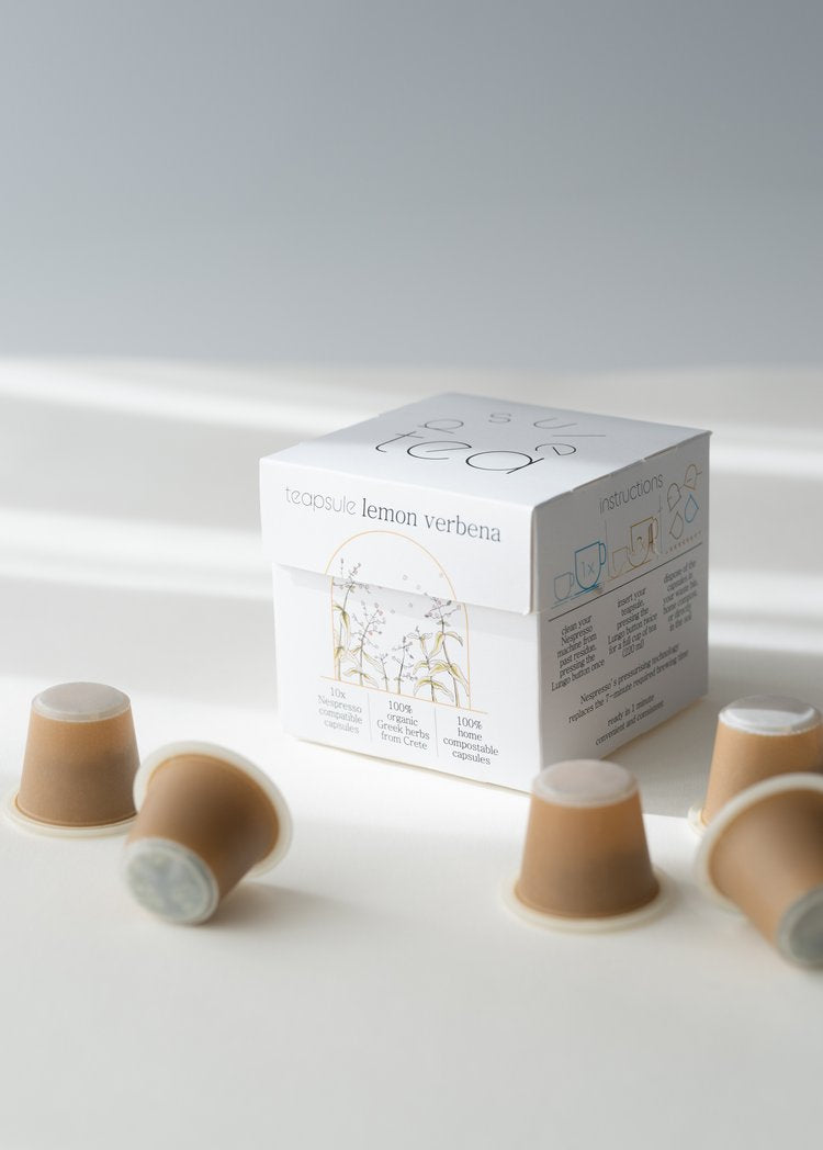 希臘有機草本茶膠囊 <br>Teapsule Organic<br> Lemon Verbena <br>檸檬馬鞭草 - 10 capsules